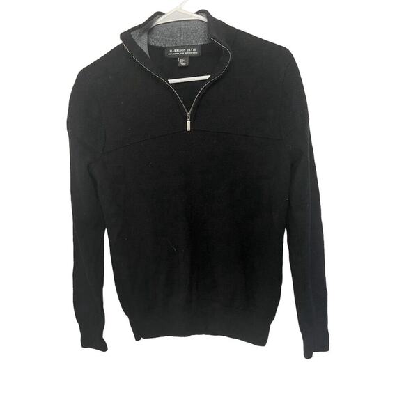 Harrison Davis Other - Harrison Davis Men's Quarter-Zip Pullover Sweater S 100%Extra Fine Merino Wool